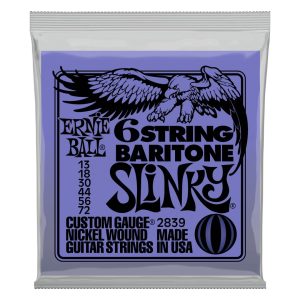 Slinky 6-String w/ small ball end 29 5/8 scale Baritone Guitar Strings