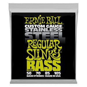Regular Slinky Stainless Steel Electric Bass Strings - 50-105 Gauge