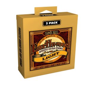 Earthwood Phosphor Bronze Acoustic Guitar Strings 11-52 Light 3pk