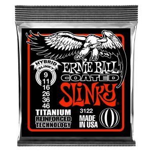 Hybrid Slinky Coated Titanium RPS Electric Guitar Strings - 9-46 Gauge