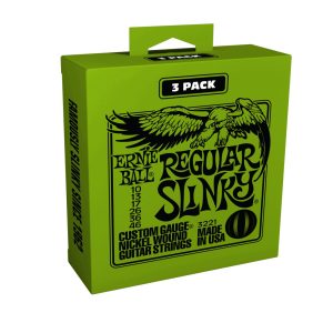 Regular Slinky Nickel Wound Electric Guitar Strings 3 Pack - 10-46 Gau