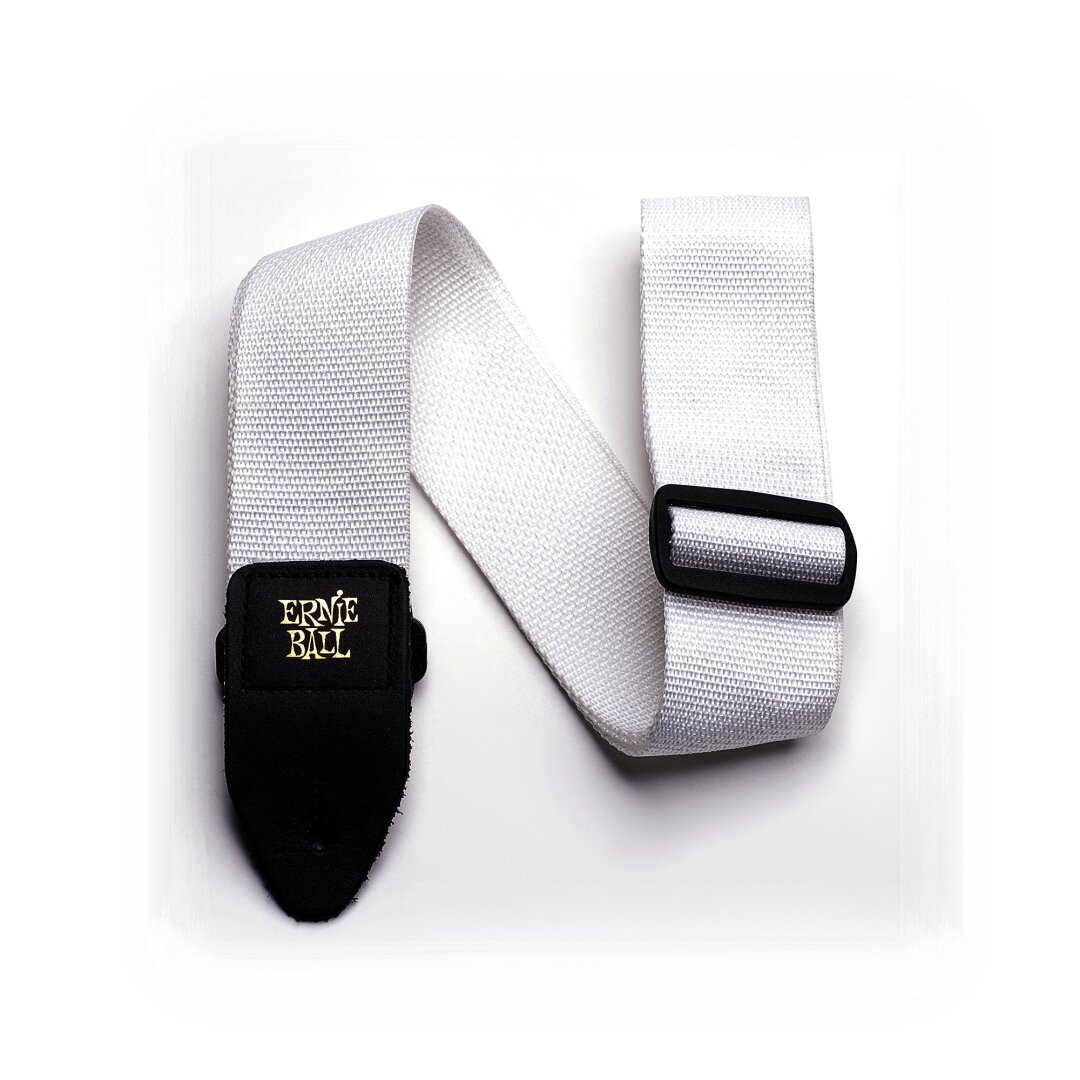 White Polypro Guitar Strap