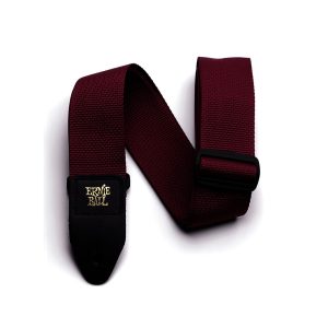 Burgundy Polypro Guitar Strap