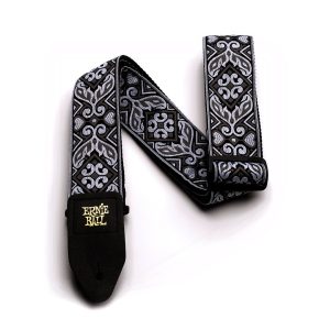 Ernie Ball Tribal Silver Jacquard Strap