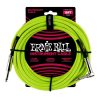 18' Braided Straight / Angle Instrument Cable Neon - Yellow