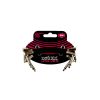 3" Flat Ribbon Patch Cable 3-Pack - Black