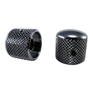 Tele-style Knobs Chrome Plated Brass Set of 2