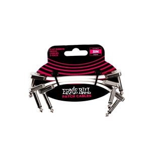 3" Flat Ribbon Patch Cable White 3 Pack - White