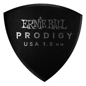 Ernie Ball 1.5mm Black Large Shield Prodigy Picks 6-pack