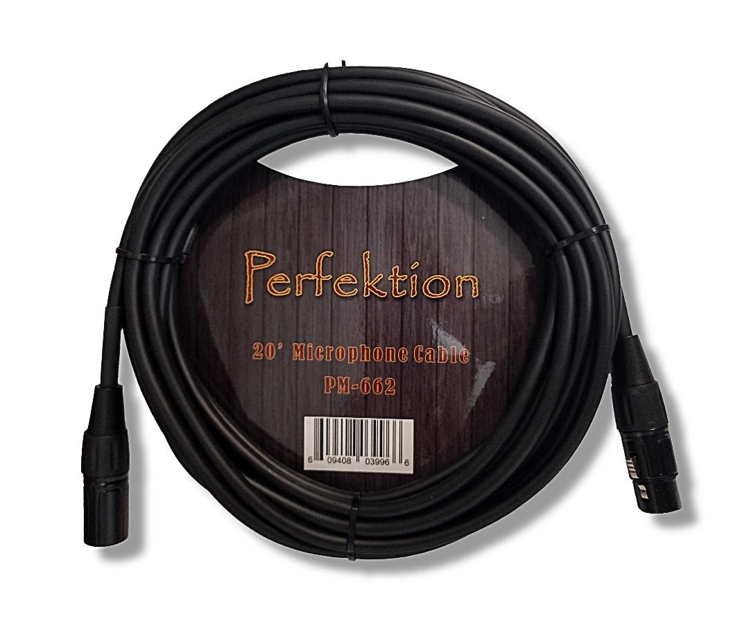 Perfektion PM-662 20' Mic Cable-XLR to XLR