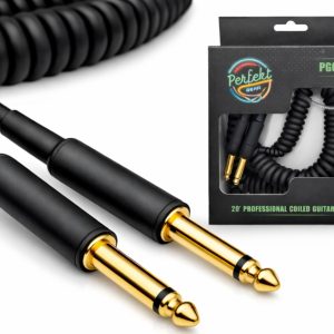 Perfekt Gear PGC20G 20' Gold Tip Heavy Coiled Instrument Cable