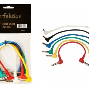 Perfektion PM-616 1ft Patch Cables- 6 Pack Different Colors