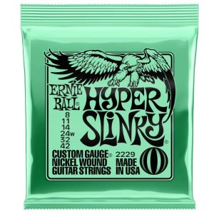 Ernie Ball 2229 Hyper Slinky Nickel Wound Electric Guitar Strings - .0