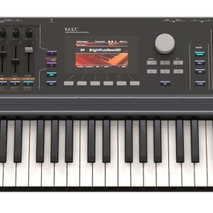 Alternative view of Kurzweil K2061 61-Key V.A.S.T. Synthesizer Workstation semi-weighted synth action with velocity and pressure (aftertouch) sensitive adjustable keys (Fatar TP/9) Mac OS X, Windows compatible