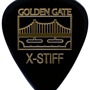 Golden Gate Deluxe Flat Pick – Sideman – Extra Stiff – Black – Dozen