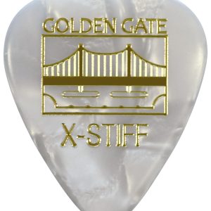 Golden Gate Deluxe Flat Pick – Sideman – Extra Stiff – Pearloid – Dozen
