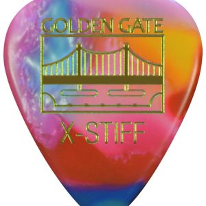 Golden Gate Deluxe Flat Pick – Sideman – Extra Stiff – Clown Barf – Dozen